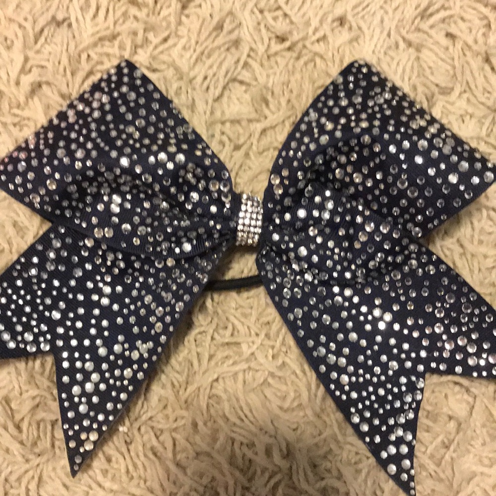 Navy Cheer Bow